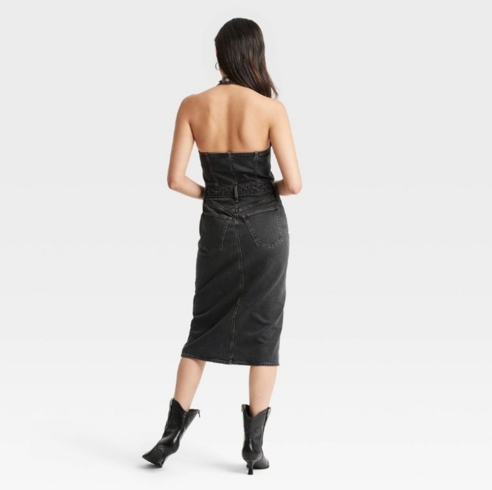 Universal Thread Women's Dresses Denim Midi Dress - Picture 3 of 8
